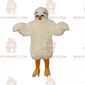 Traje de mascote BIGGYMONKEY™ de pintinho branco fofo –