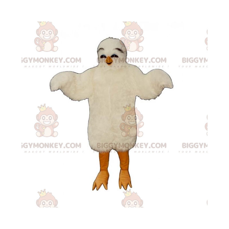 Simpatico costume da mascotte BIGGYMONKEY™ da pulcino bianco -