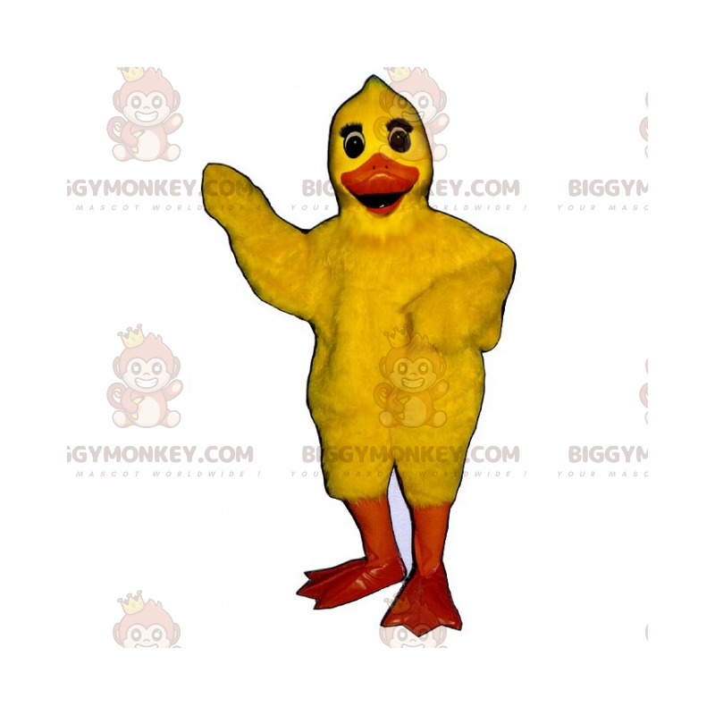 Simpatico costume da mascotte BIGGYMONKEY™ da pulcino giallo -