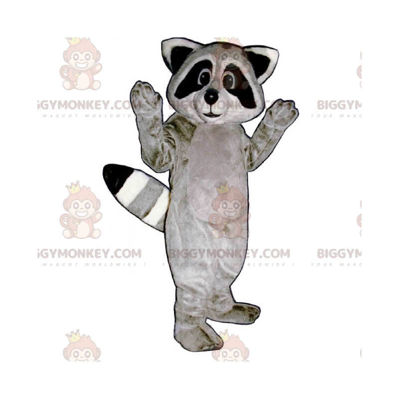 Adorable Gray Raccoon BIGGYMONKEY™ Mascot Costume –