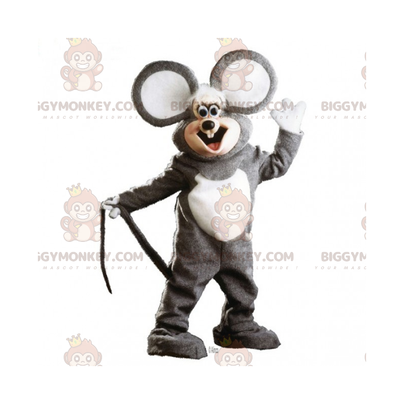 BIGGYMONKEY™ costume mascotte di adorabile topo con orecchie