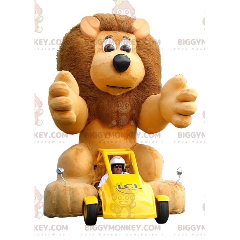 BIGGYMONKEY™ Costume mascotte grande leone con Formato L (175-180 CM)