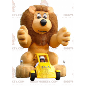 Costume de mascotte BIGGYMONKEY™ de gros lion avec une grande