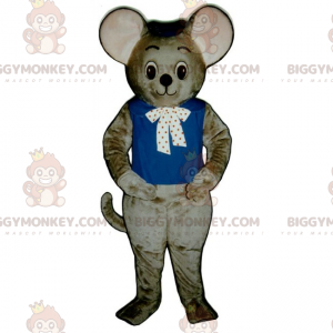 Bonito disfraz de ratón BIGGYMONKEY™ para mascota con lazo -