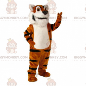 Costume de mascotte BIGGYMONKEY™ d'adorable tigre au ventre