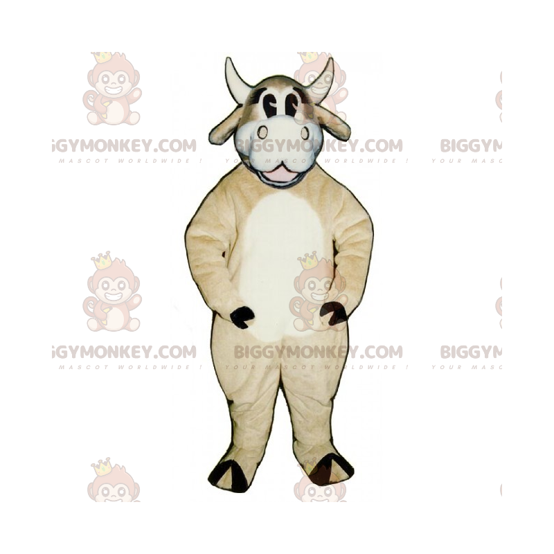 Simpatico costume della mascotte della mucca sorridente