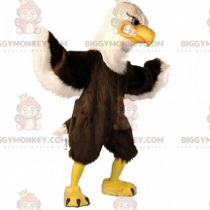 Disfraz de mascota BIGGYMONKEY™ de águila de plumaje suave -