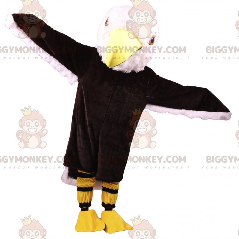 Costume da mascotte Eagle BIGGYMONKEY™ con testa Formato L (175-180 CM)