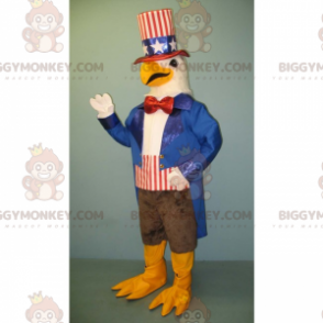 Costume de mascotte BIGGYMONKEY™ d'aigle blanc en tenue