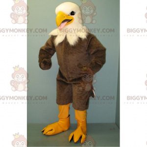 Costume da mascotte BIGGYMONKEY™ Aquila grigia testa bianca -