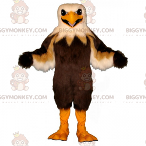 Traje de mascote marrom e castanho da águia BIGGYMONKEY™ –