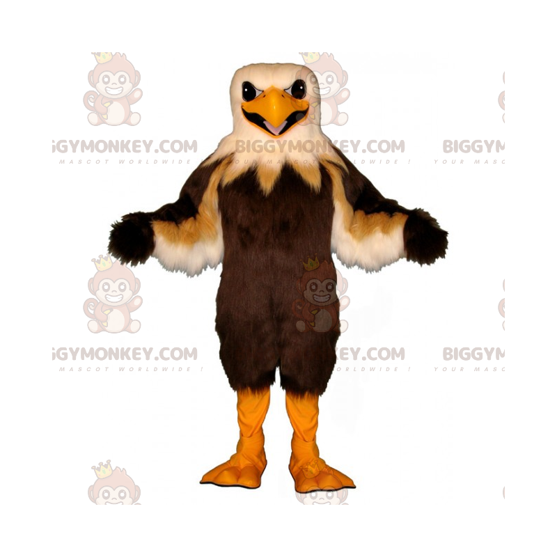 Brown and Tan Eagle BIGGYMONKEY™ maskottiasu - Biggymonkey.com