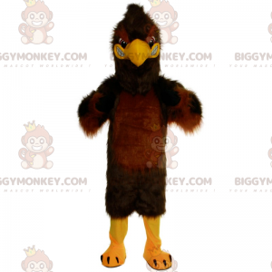 Costume de mascotte BIGGYMONKEY™ d'aigle marron et colérique -