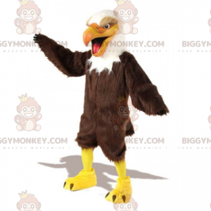 Costume de mascotte BIGGYMONKEY™ d'aigle très joyeux -