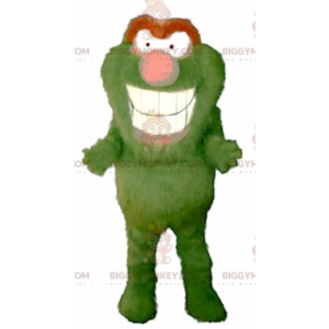 Disfraz de mascota BIGGYMONKEY™ todo monstruo verde y naranja