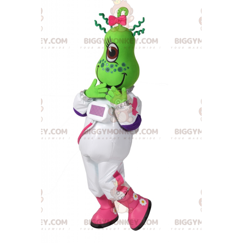 Traje de mascote de alienígena verde BIGGYMONKEY™ com roupa de