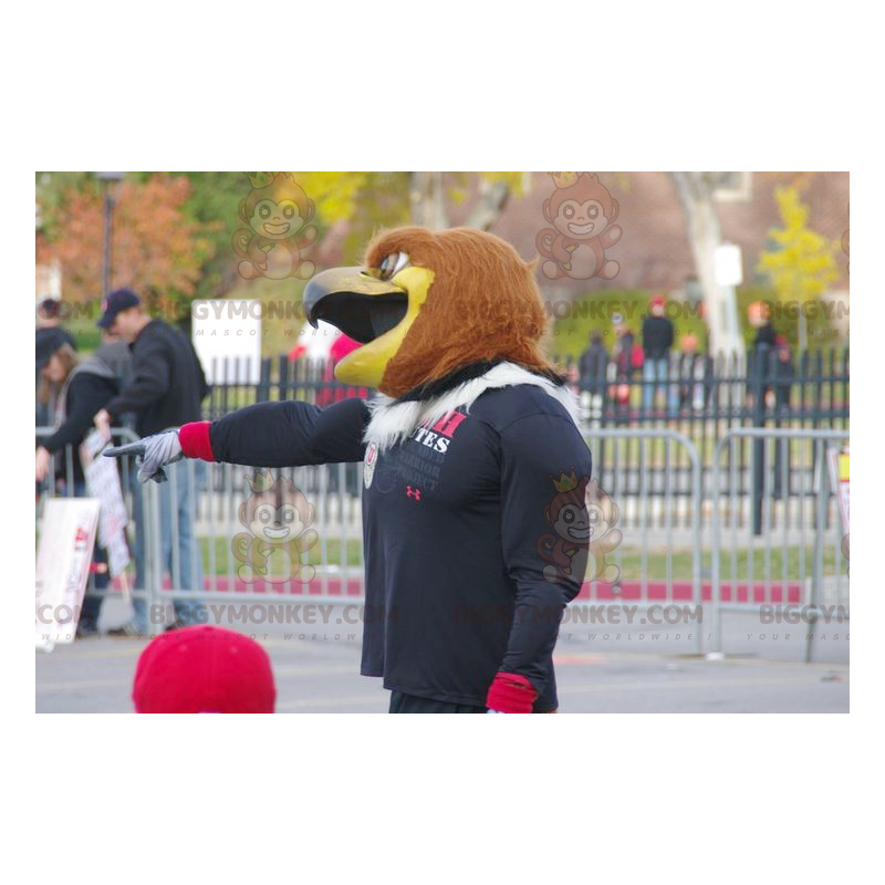 BIGGYMONKEY™ Mascottekostuum Zeer gespierde bruine adelaar in