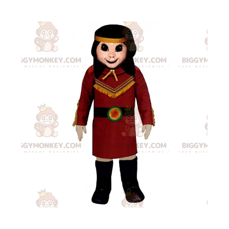 Costume da mascotte BIGGYMONKEY™ dei nativi americani -