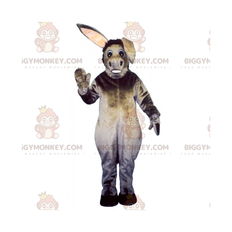 BIGGYMONKEY™ Grauzahniges Esel-Maskottchen-Kostüm -