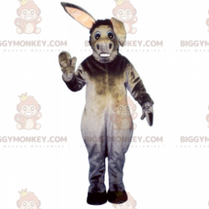 Traje de mascote de burro dentado cinza BIGGYMONKEY™ –