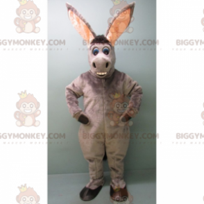 BIGGYMONKEY™ Maskotdräkt Grå åsna med långa öron - BiggyMonkey
