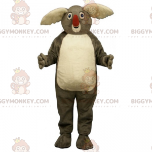 Traje de mascote BIGGYMONKEY™ Koala Orelhas Brancas Grandes