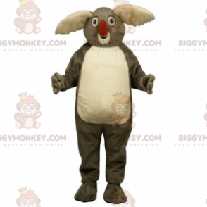 BIGGYMONKEY™ Koala Big White Ears Red Nose maskottiasu -