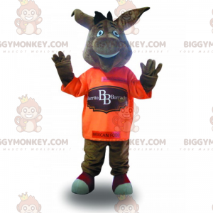 Costume da mascotte BIGGYMONKEY™ animale sorridente con