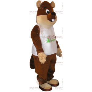 Kostým maskota zvířete BIGGYMONKEY™ – velký hnědý medvěd s