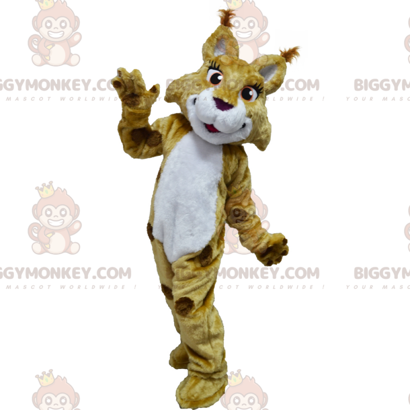 Savannah Animal BIGGYMONKEY™ Mascot Costume - Lynx with Long