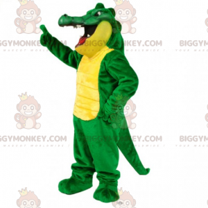 Vilda djur BIGGYMONKEY™ Maskotdräkt - Krokodil - BiggyMonkey