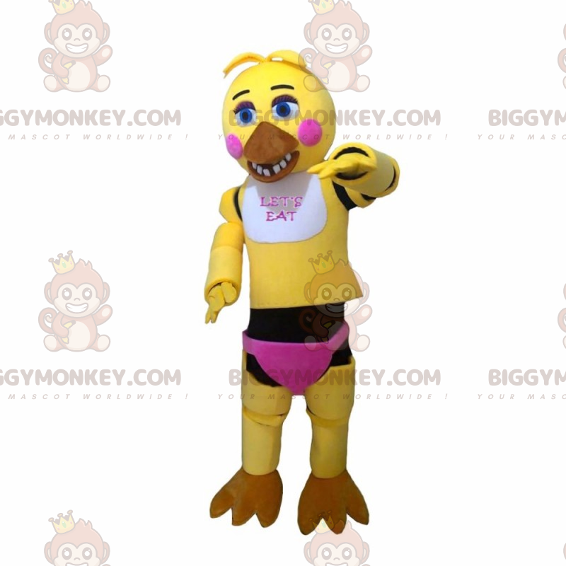 Anime BIGGYMONKEY™ maskotkostume - gul fugl - Biggymonkey.com