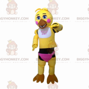 Costume de mascotte BIGGYMONKEY™ d'anime - Oiseau jaune -
