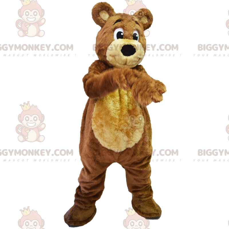 BIGGYMONKEY™ Disfraz de mascota de oso suave acoplable -