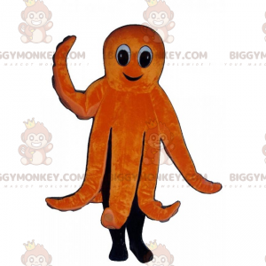 Ihastuttava oranssi Octopus BIGGYMONKEY™ maskottiasu -
