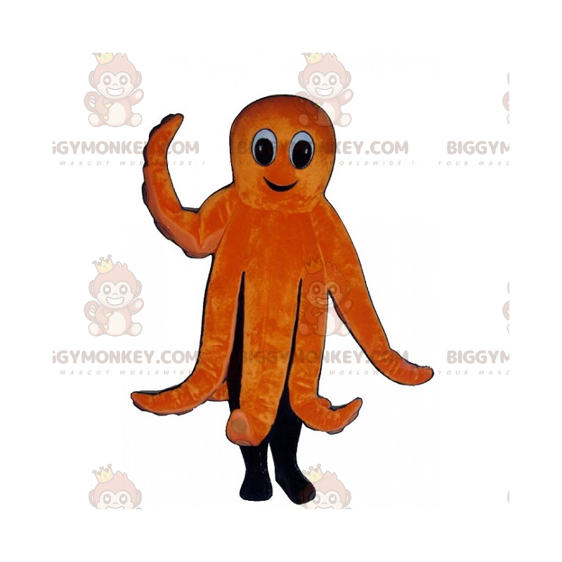 Costume de mascotte BIGGYMONKEY™ d'attachante pieuvre orange -