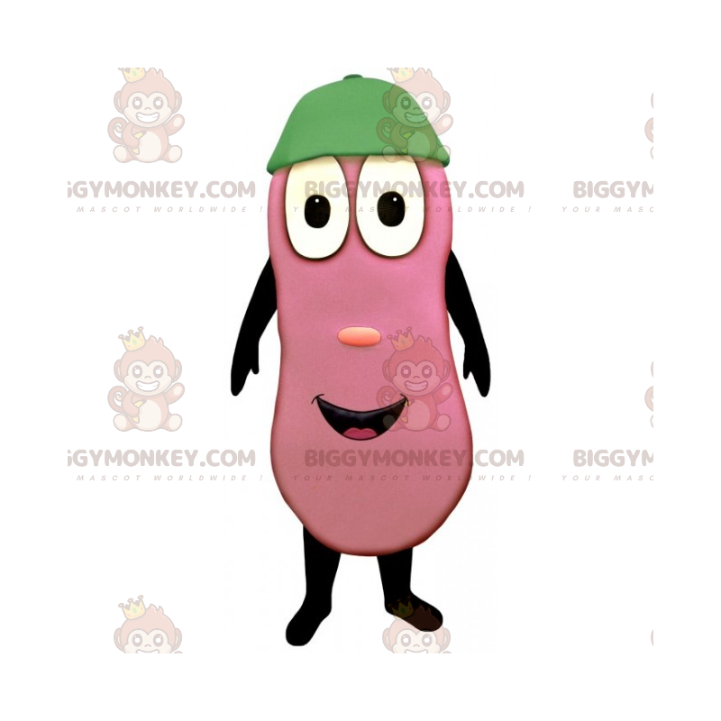 Eggplant Smiling Face BIGGYMONKEY™ Mascot Costume –