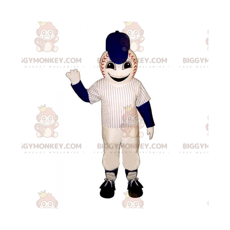 Costume de mascotte BIGGYMONKEY™ de balle de baseball avec