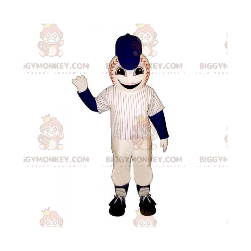 Disfraz de mascota BIGGYMONKEY™ de béisbol con uniforme -