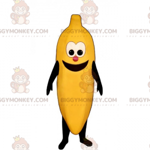 Banan BIGGYMONKEY™ maskotkostume med smilende ansigt -