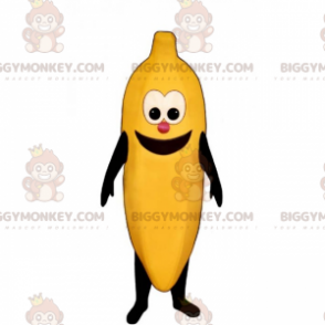 Bananen-BIGGYMONKEY™-Maskottchen-Kostüm mit lächelndem Gesicht