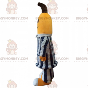 Banana BIGGYMONKEY™ Mascot Costume In Prisoner Outfit -