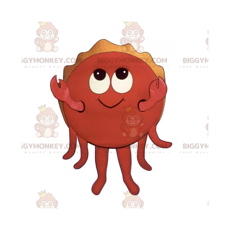 Costume de mascotte BIGGYMONKEY™ de bébé crabe - Biggymonkey.com