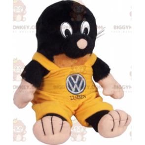 Baby Mole In Overalls BIGGYMONKEY™ Mascot Costume -