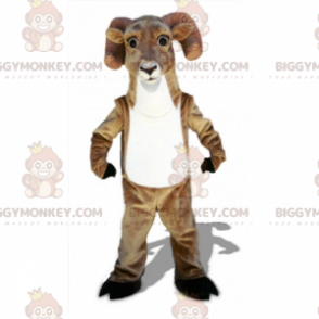 Weißbäuchiger Widder BIGGYMONKEY™ Maskottchen-Kostüm -