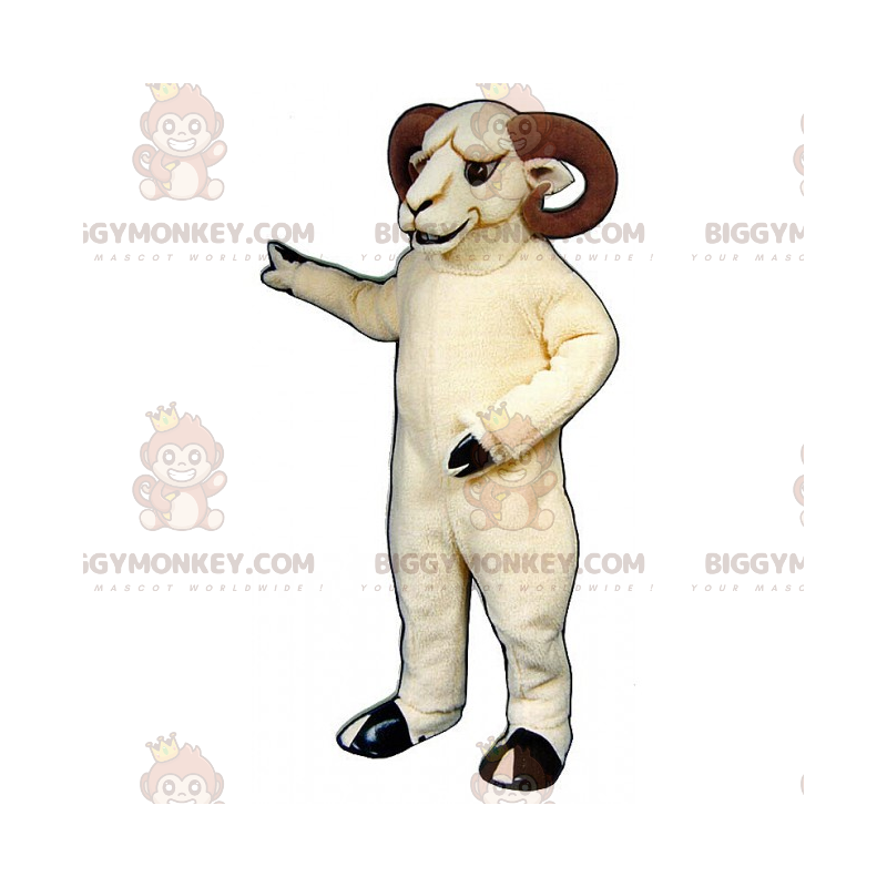 Disfraz de mascota carnero blanco BIGGYMONKEY™ - Biggymonkey.com