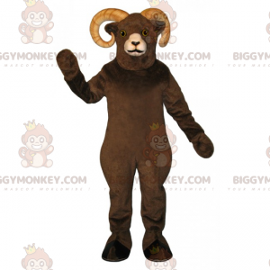 Costume mascotte BIGGYMONKEY™ ariete marrone - Biggymonkey.com