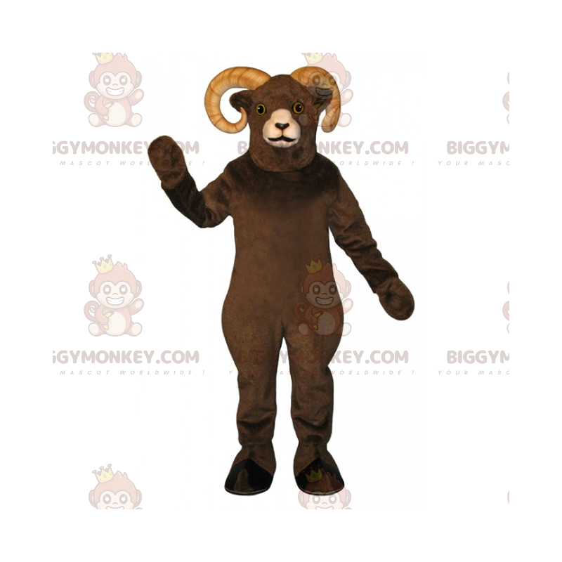 Disfraz de mascota carnero marrón BIGGYMONKEY™ - Biggymonkey.com