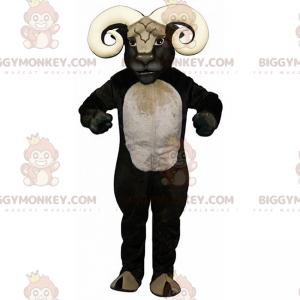 Czarno-biały kostium maskotka Ram BIGGYMONKEY™ - Biggymonkey.com