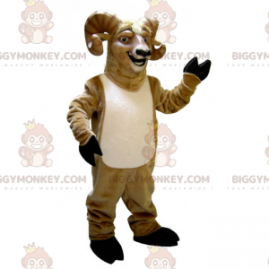 Costume da mascotte Ariete sorridente BIGGYMONKEY™ -